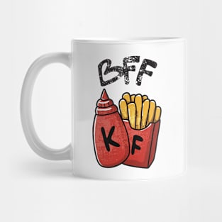 Best Friend Forever Ketchup and Fries FOOD-1 Mug